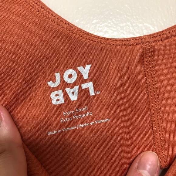 Rust colored wrap front sports bra - Picture 3 of 3